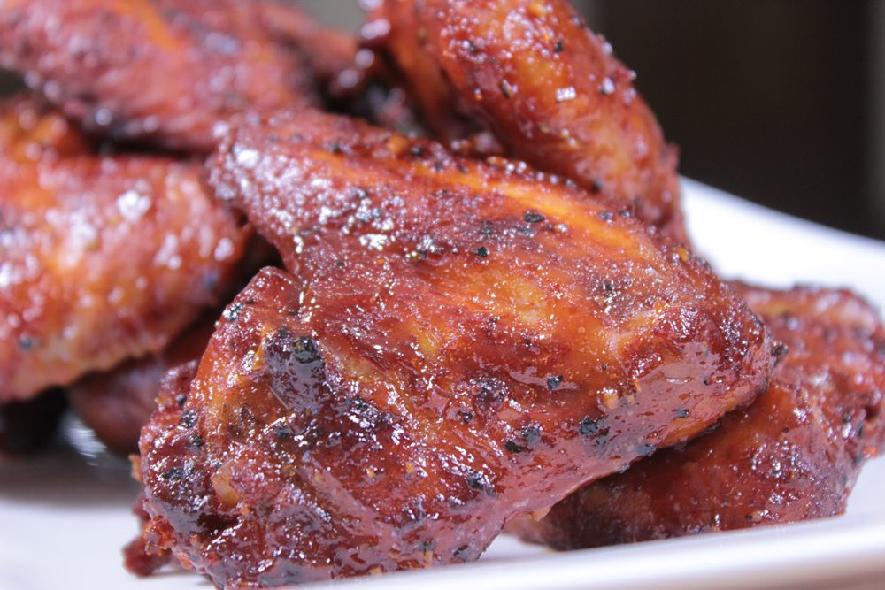 Smoke Chicken Wings
 Pecan Smoked Chicken Wings with Honey & Beer Barbecue Sauce