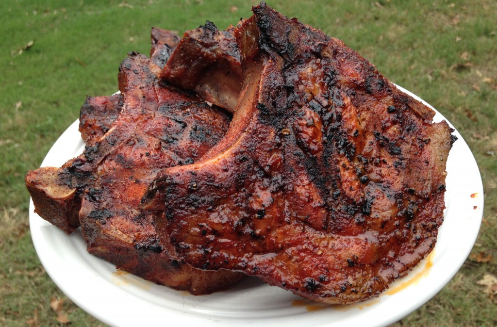 Smoked Pork Chops Recipe
 brined smoked pork chops