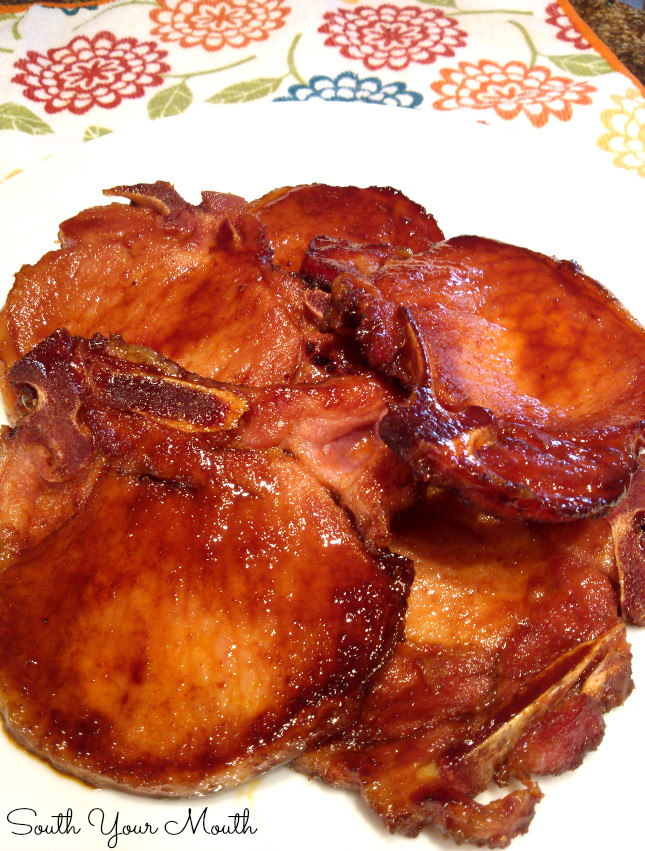 Smoked Pork Chops Recipe
 South Your Mouth Sweet Chili Glazed Smoked Pork Chops