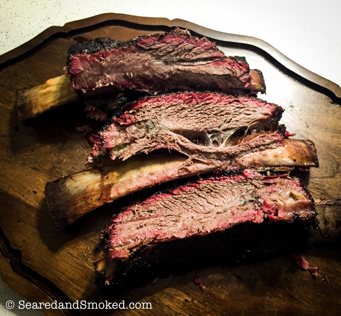 Smoked Pork Ribs
 Smoked Beef Ribs on the Big Green Egg