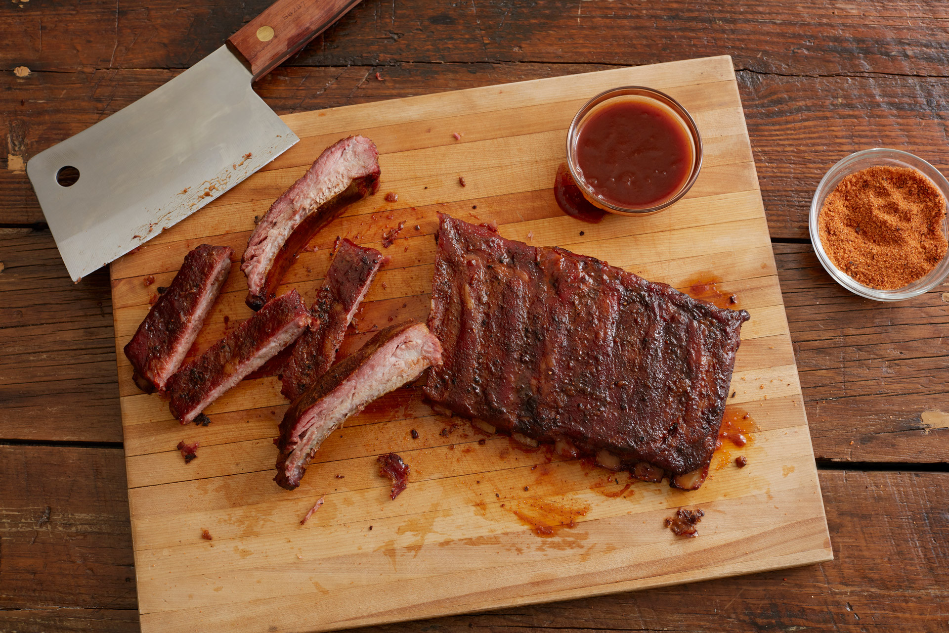 Smoked Pork Ribs
 Twist d Q™ Sweet Heat Rib Rub Prize Winning Rub