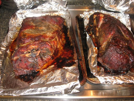 Smoked Pork Shoulder
 Smoked Pork Shoulder with Beer Marinade BBQ Rub and