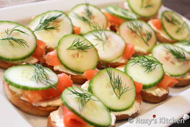 Smoked Salmon Appetizer
 Smoked Salmon & Cucumber Appetizer Roxy s Kitchen