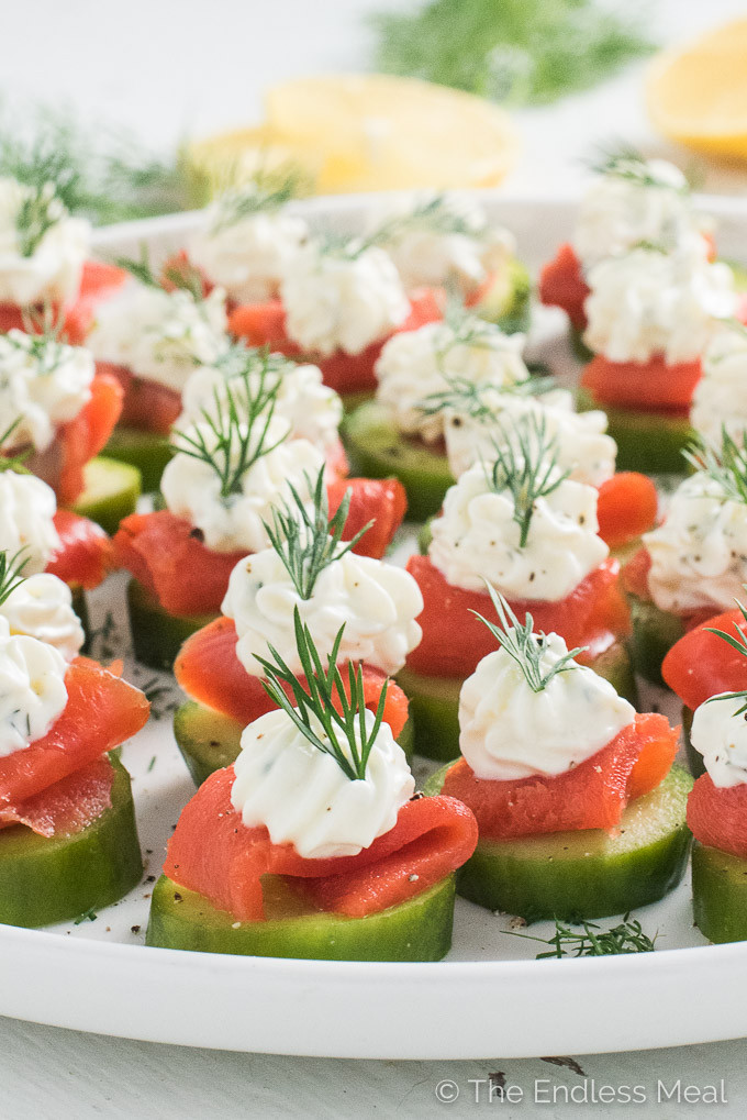 Smoked Salmon Appetizer
 Smoked Salmon Appetizer Bites w Lemon Dill Cream Cheese