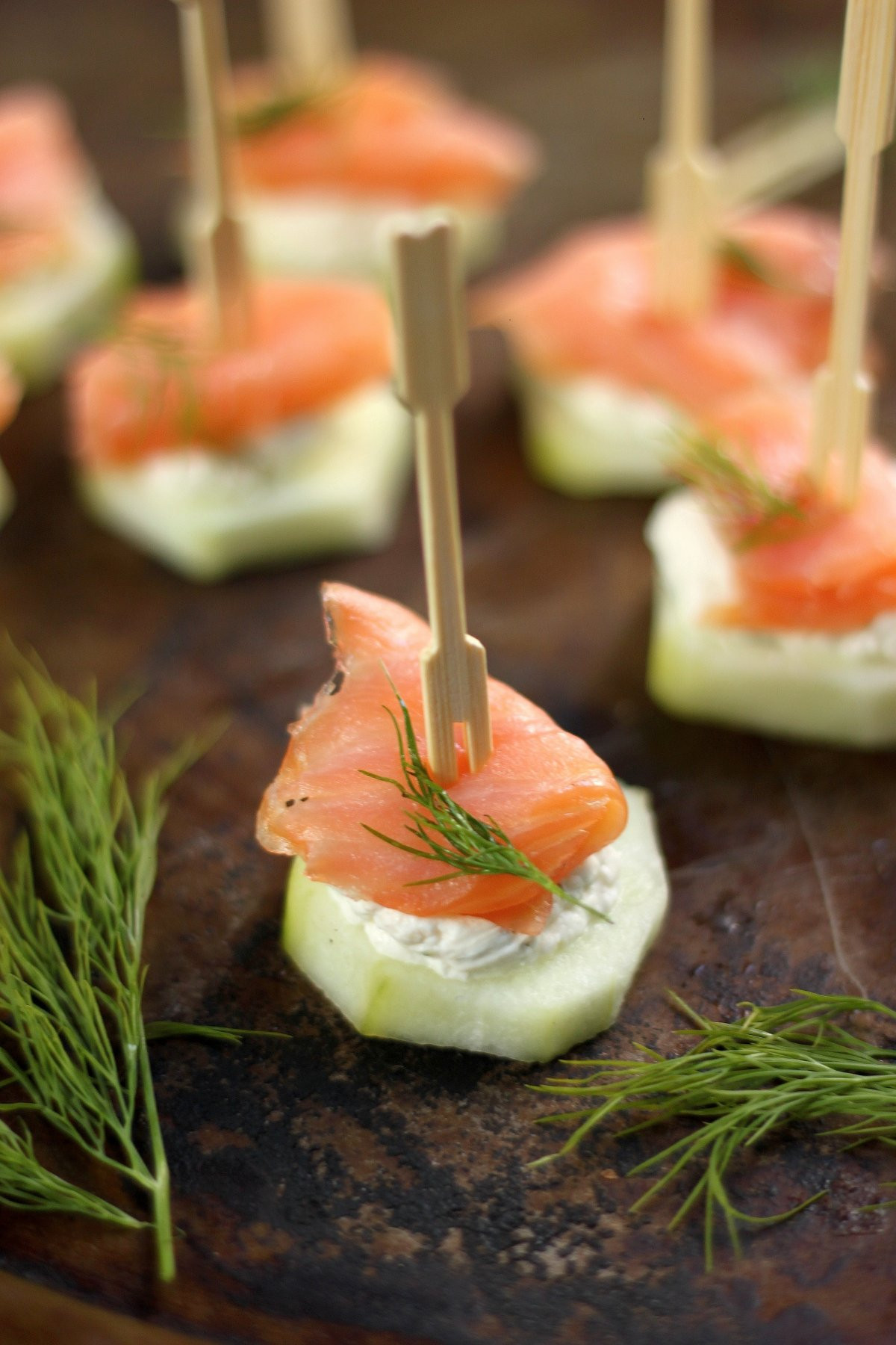 Smoked Salmon Appetizer
 Smoked Salmon and Cream Cheese Cucumber Bites Baker by