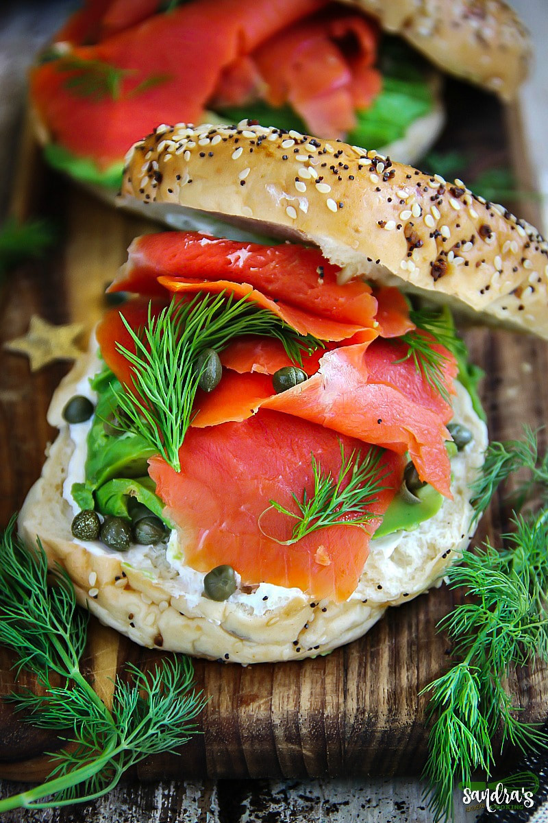 Smoked Salmon Bagel
 Smoked Salmon Bagel Sandwiches Sandra s Easy Cooking