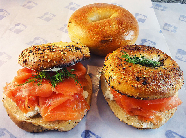 Smoked Salmon Bagel
 Smoked salmon bagel