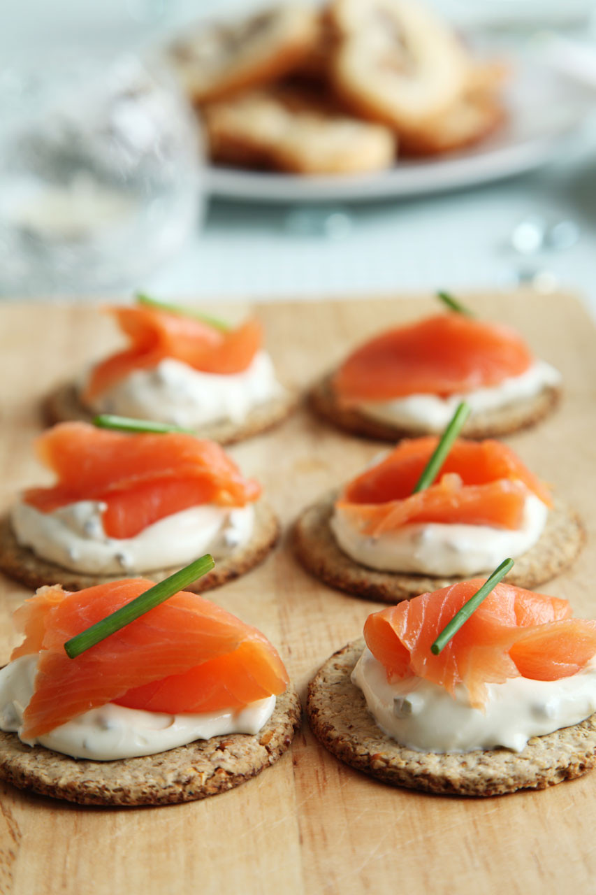 Smoked Salmon Canapes
 Smoked Salmon Canapes Free Stock Public Domain