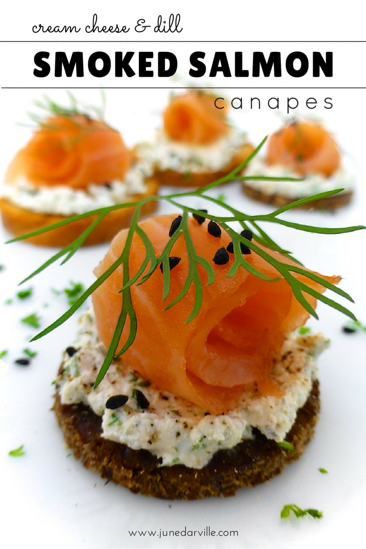 Smoked Salmon Canapes
 Smoked Salmon Canapes with Cream Cheese