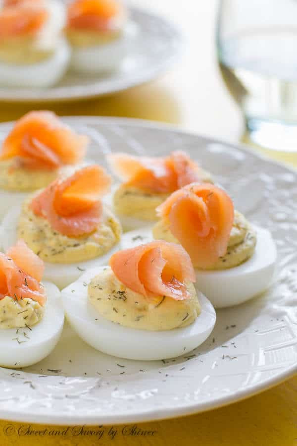 Smoked Salmon Deviled Eggs
 Smoked Salmon Deviled Eggs Sweet & Savory by Shinee
