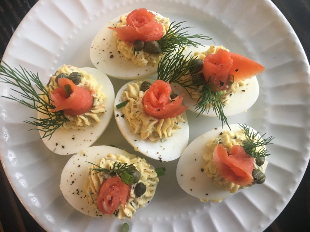 Smoked Salmon Deviled Eggs
 FFF – Smoked Salmon Deviled Eggs Well Dined