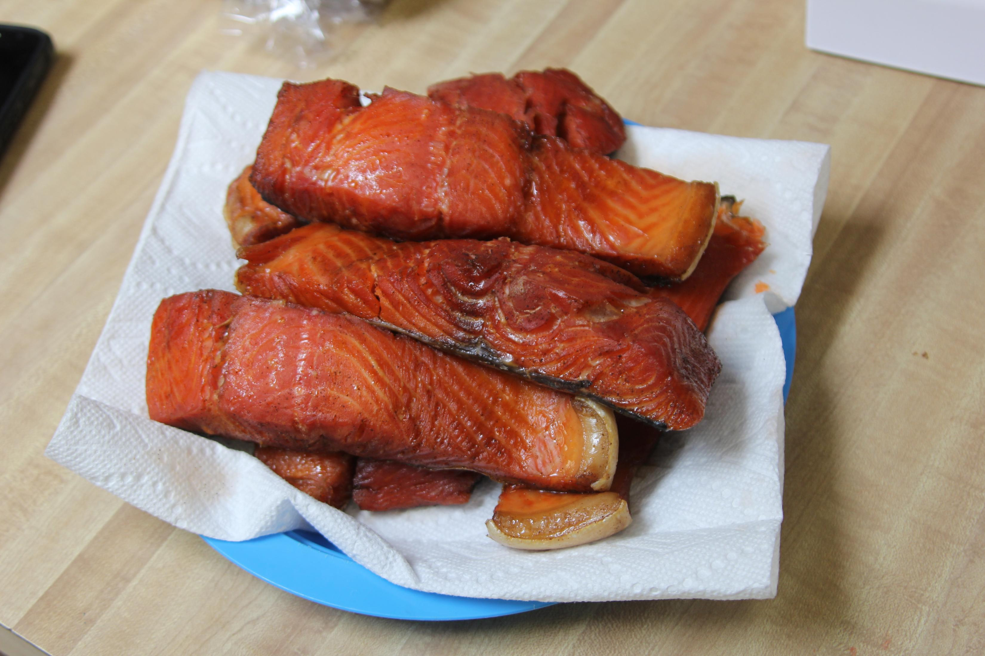Smoked Salmon Dry Brine
 Smoked salmon in dry brine