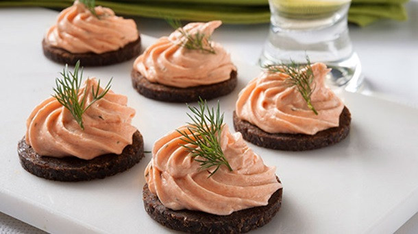 Smoked Salmon Mousse
 Smoked Salmon Mousse Canapes