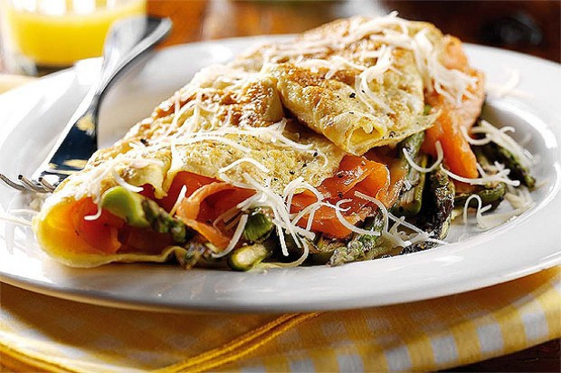 Smoked Salmon Omelette
 Smoked salmon and asparagus omelette recipe goodtoknow