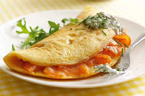 Smoked Salmon Omelette
 Smoked Salmon Omelette by James Martin