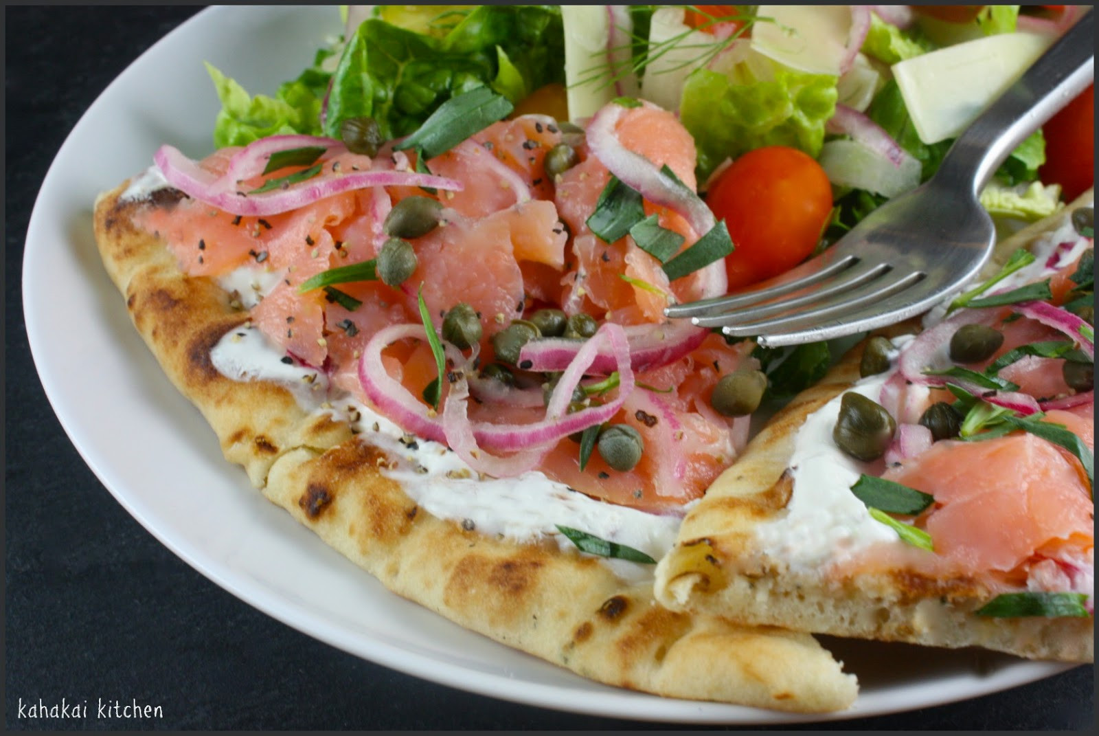 Smoked Salmon Pizza
 Kahakai Kitchen Jacques Pépin s Fast and Easy Smoked