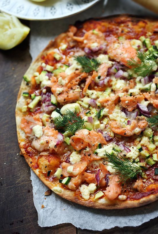 Smoked Salmon Pizza
 Smoked salmon pizza going to try this with a cauliflower