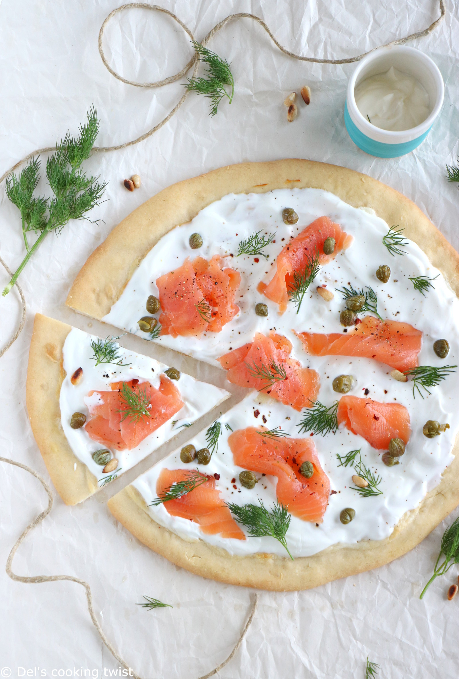 Smoked Salmon Pizza
 Smoked Salmon Pizza with Capers — Del s cooking twist