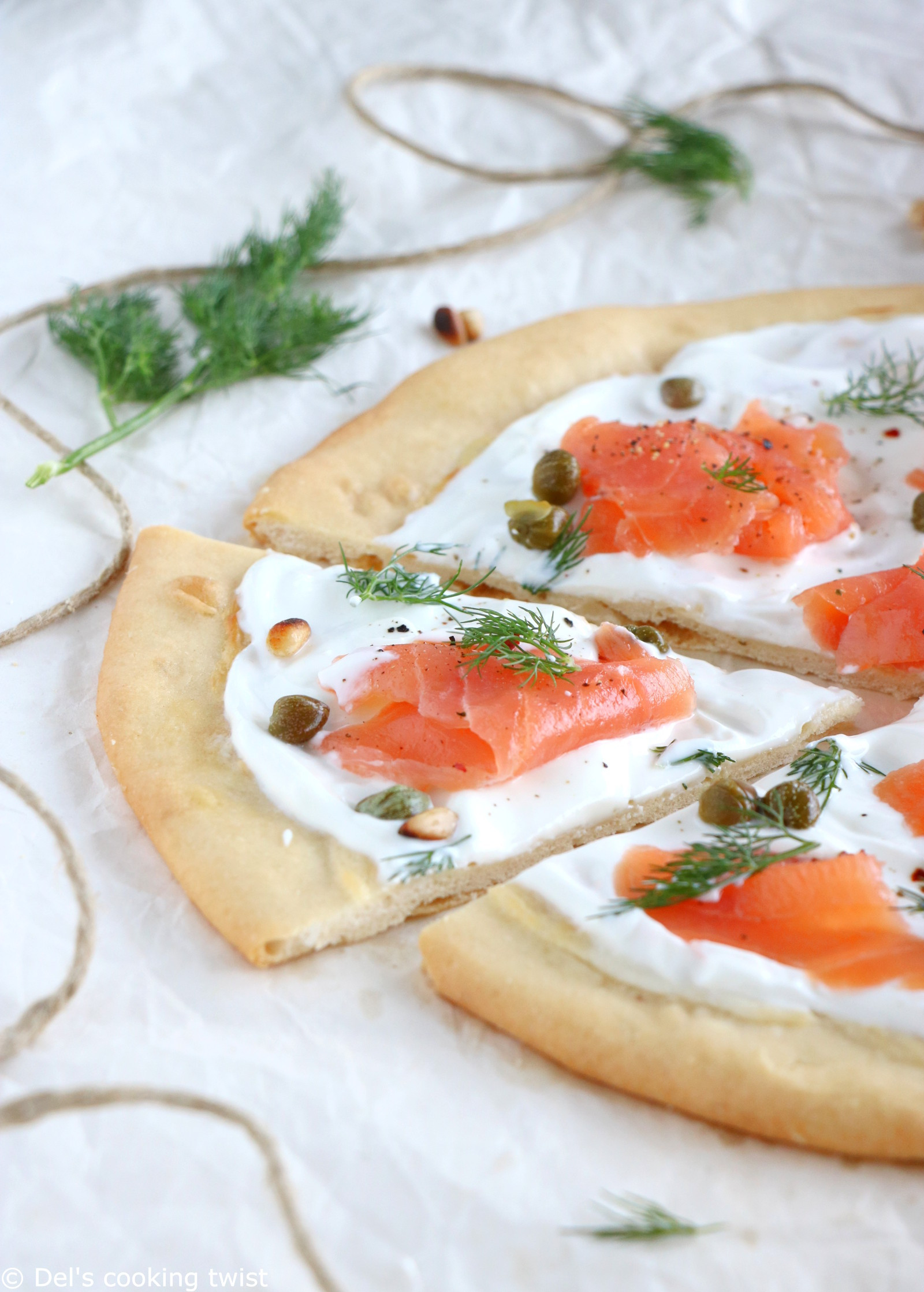 Smoked Salmon Pizza
 smoked salmon pizza