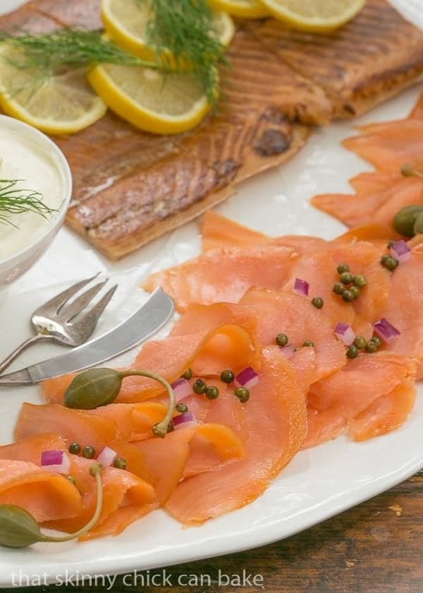 Smoked Salmon Platter
 Smoked Salmon Platter That Skinny Chick Can Bake