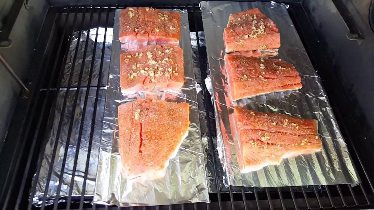 Smoked Salmon Traeger
 Smoked salmon on the Traeger