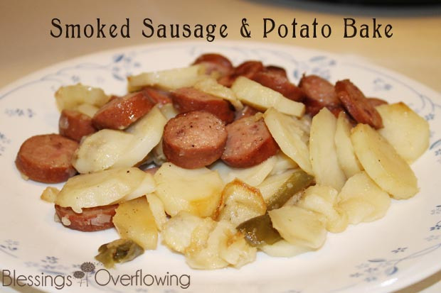 Smoked Sausage And Potato Bake
 Smoked Sausage & Potato Bake