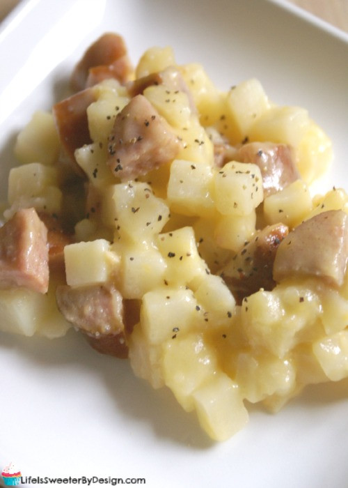 Smoked Sausage And Potato Bake
 Smoked Sausage and Potato Casserole in the Slow Cooker