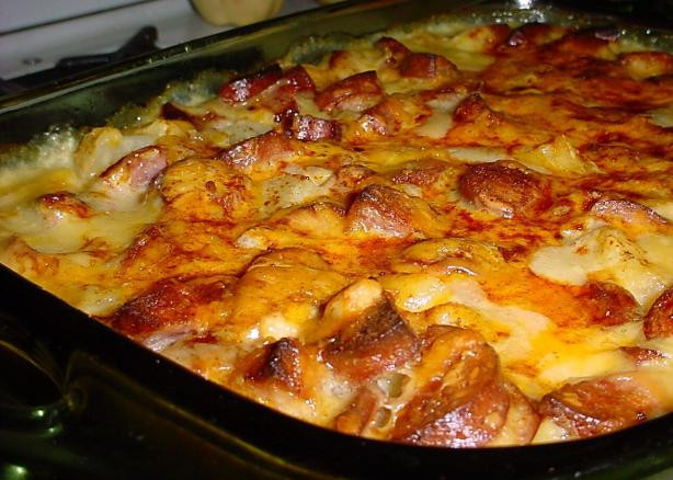 Smoked Sausage And Potato Bake
 Cheese Potato & Smoked Sausage Casserole Recipe My