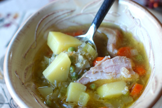 Smoked Turkey Soup
 Smoked Turkey Potato Soup with Quinoa – Cooking Crossroads