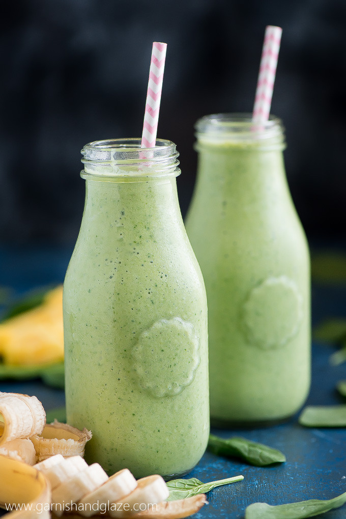 Smoothie Recipes With Spinach
 Pineapple Spinach Green Smoothie Garnish & Glaze