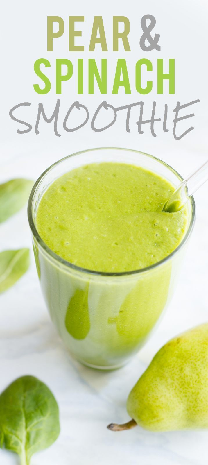 Smoothie Recipes With Spinach
 Pear and Spinach Smoothie