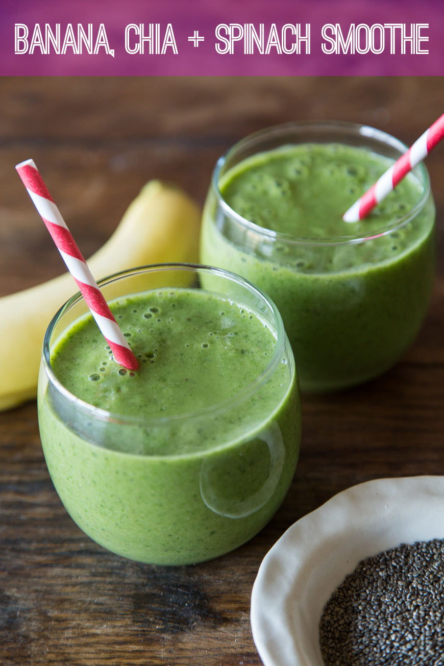 Smoothie Recipes With Spinach
 Banana Chia and Spinach Smoothie What s Gaby Cooking