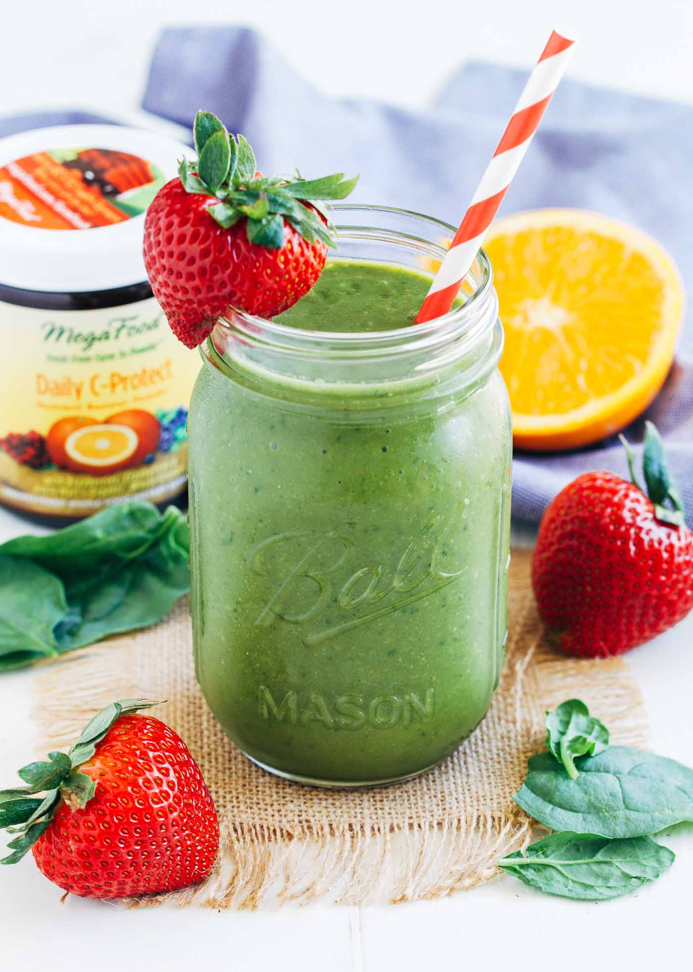 Smoothie Recipes With Spinach
 Strawberry Mango Spinach Smoothie Making Thyme for Health