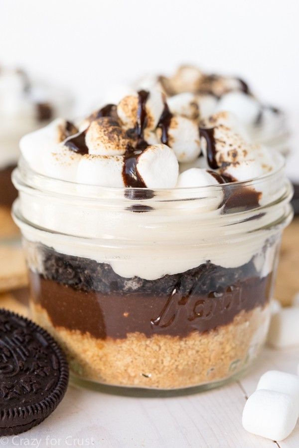 Smores Dessert Recipe
 Oreo S mores Trifle Crazy for Crust