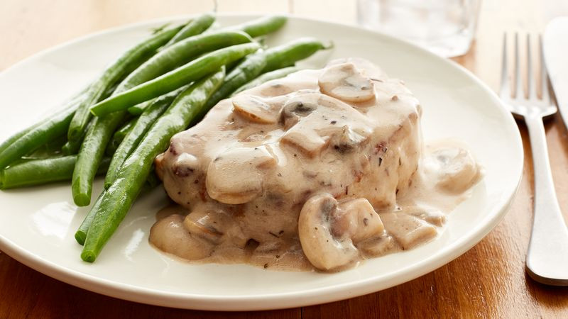 Smothered Pork Chops Cream Of Mushroom
 Skinny Smothered Pork Chops Recipe Tablespoon