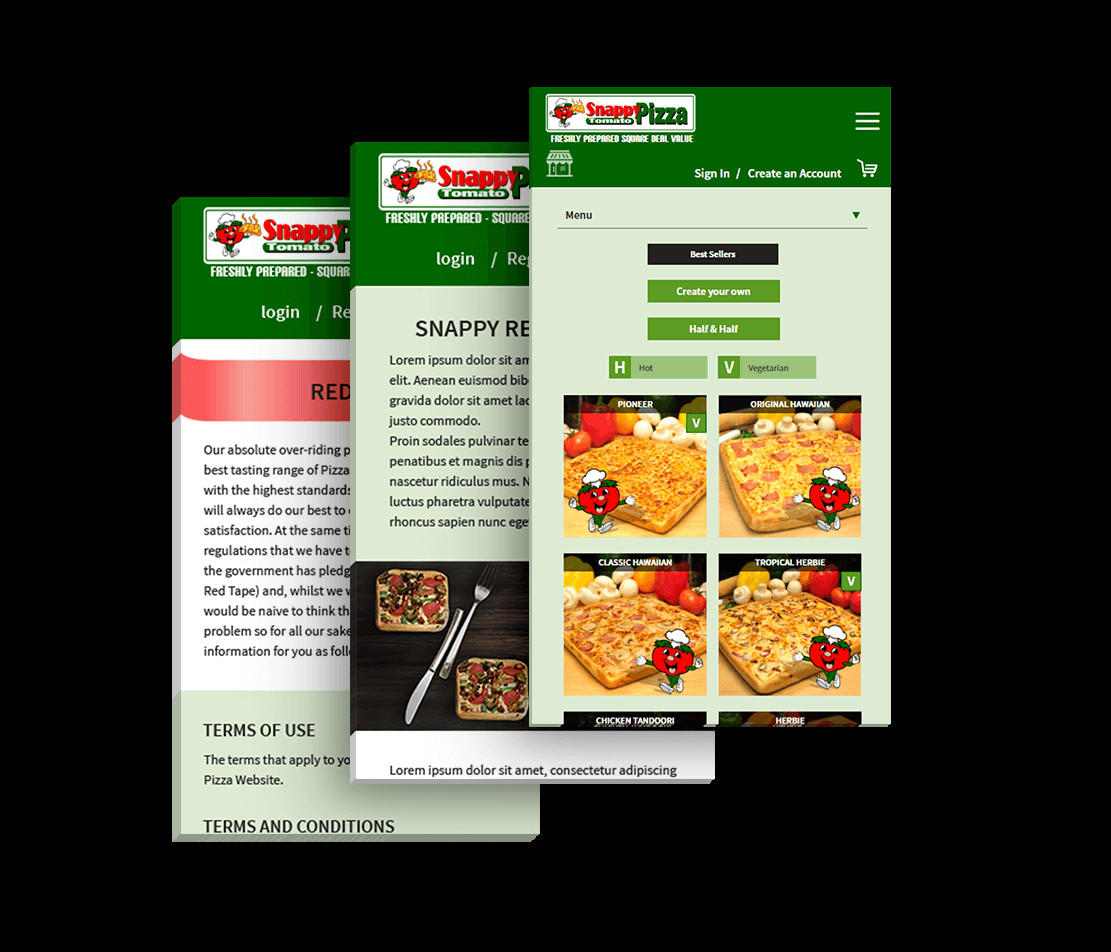 Snappy Tomato Pizza Menu
 Snappy Tomato Pizza