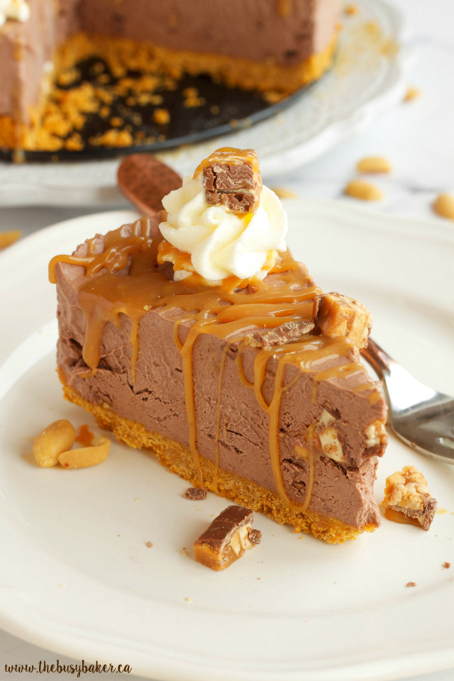 Snickers Cheesecake Recipe
 Easy No Bake Snickers Cheesecake The Busy Baker