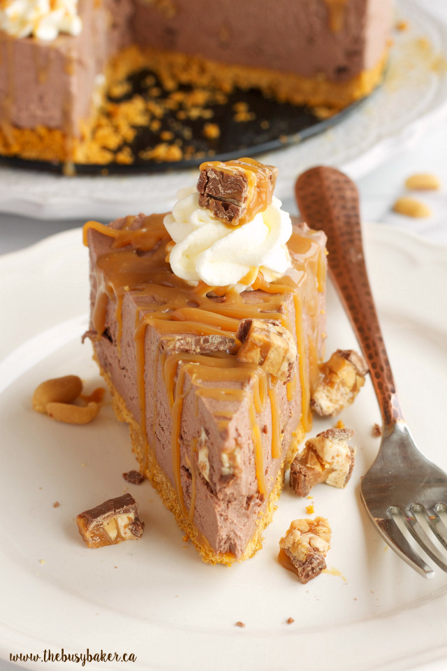 Snickers Cheesecake Recipe
 Easy No Bake Snickers Cheesecake The Busy Baker