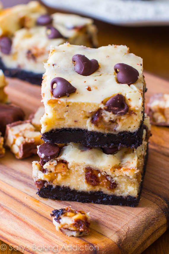 Snickers Cheesecake Recipe
 Snickers Cheesecake Bars Sallys Baking Addiction