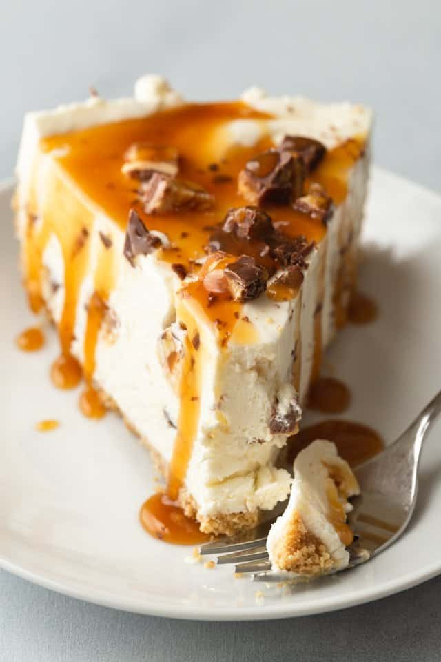 Snickers Cheesecake Recipe
 No Bake Snickers Cheesecake