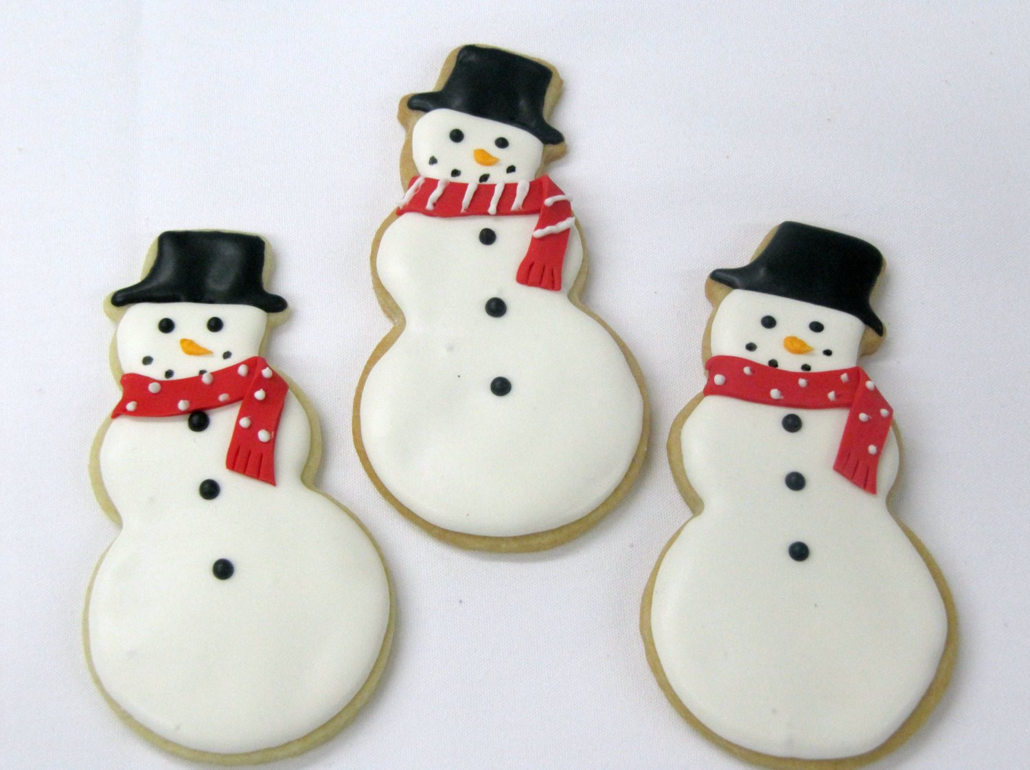 Snowman Sugar Cookies
 Snowman Sugar Cookies