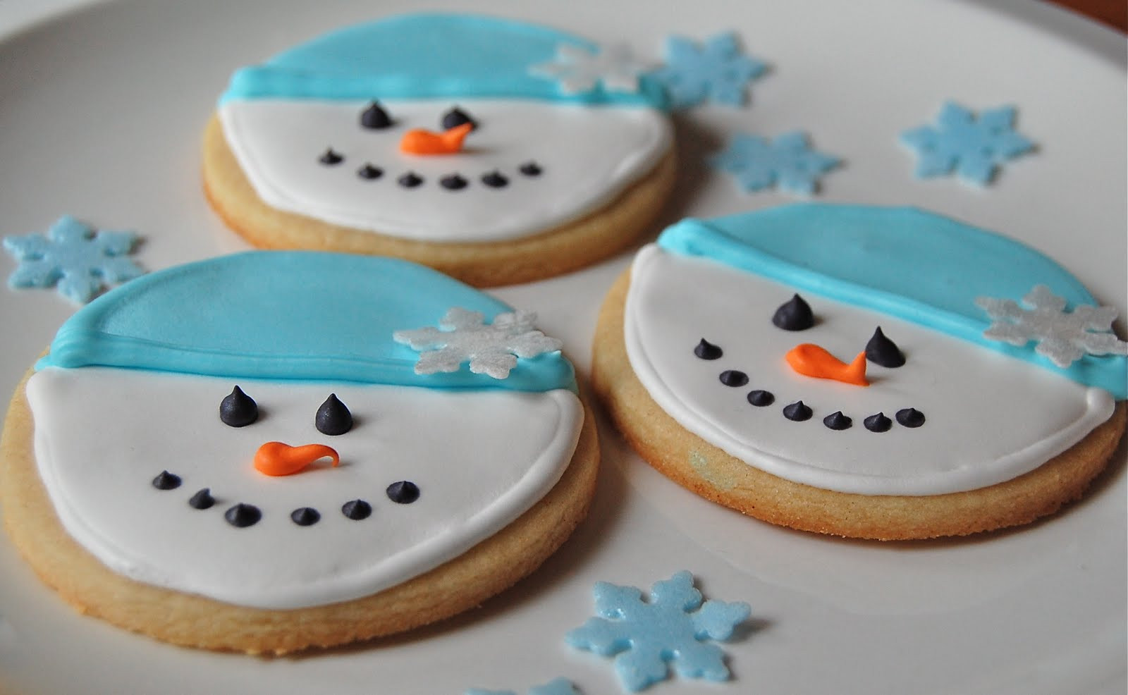 Snowman Sugar Cookies
 Chef Mommy Snowman Sugar Cookies