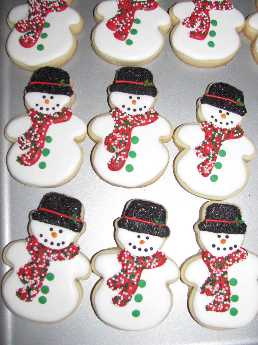 Snowman Sugar Cookies
 Snowman Sugar Cookies CakeCentral