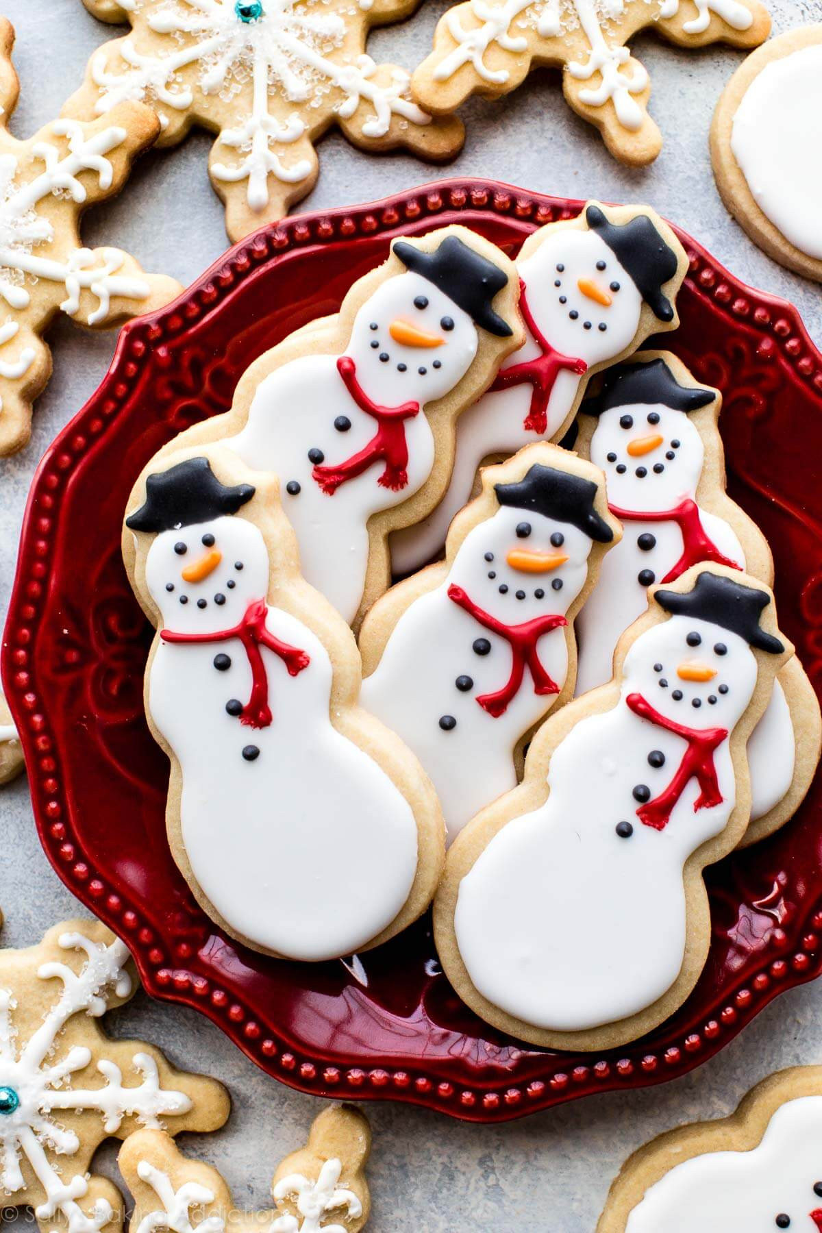 Snowman Sugar Cookies
 Snowman Sugar Cookies