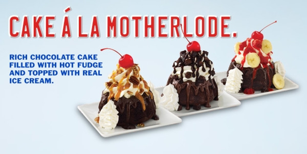 Sonic Dessert Menu
 News Sonic New Molten Cake Sundae