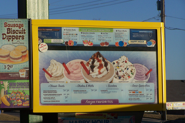 Sonic Dessert Menu
 sonic dessert menu