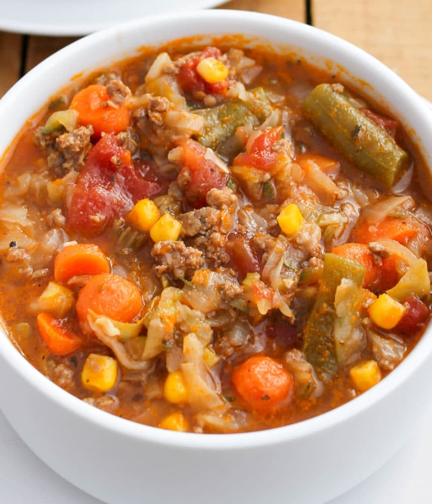 Soup Recipes With Ground Beef
 Ground Beef and Cabbage Soup Smile Sandwich