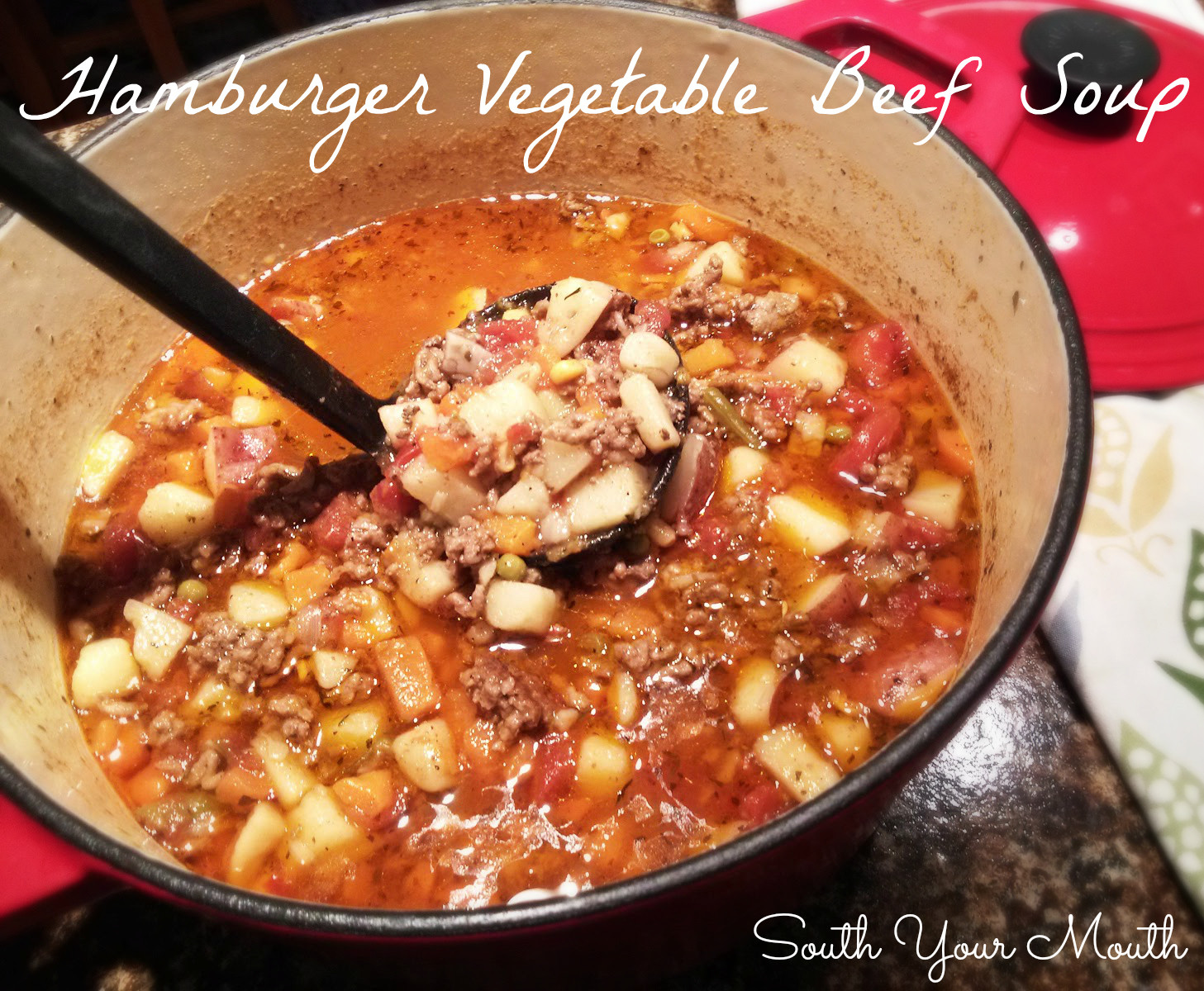 Soup Recipes With Ground Beef
 South Your Mouth Hamburger Ve able Beef Soup