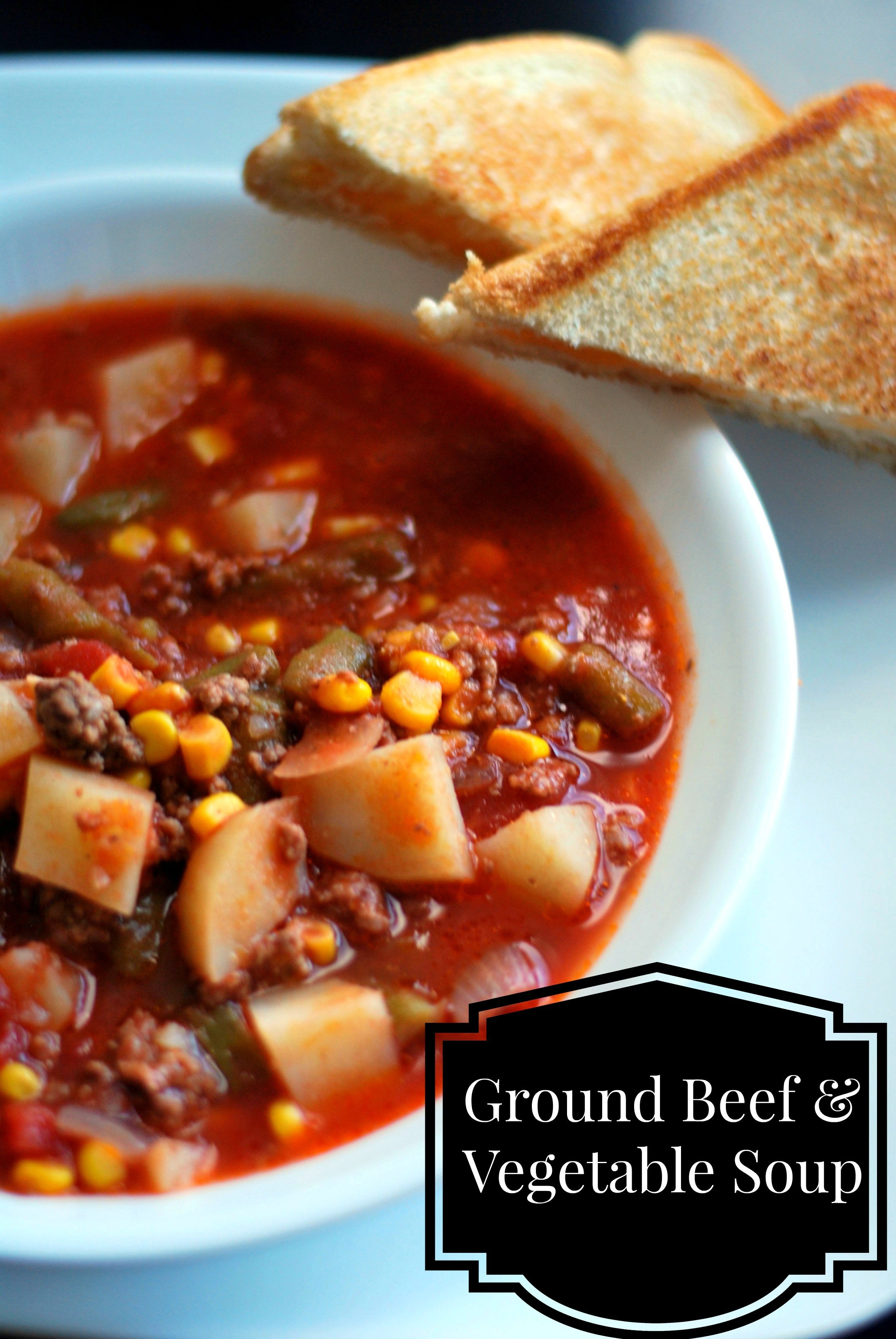 Soup Recipes With Ground Beef
 Nana s Ground Beef & Ve able Soup Aunt Bee s Recipes