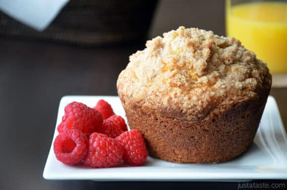 Sour Cream Coffee Cake Muffins
 Sour Cream Coffee Cake Muffins with Streusel